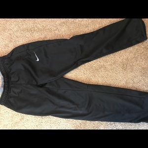 Small all black nike sweat pants
